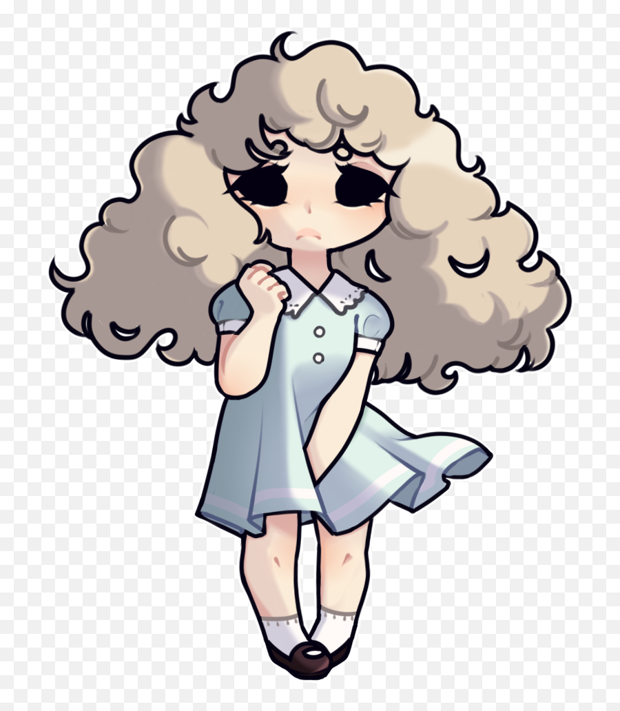 Chibi Goldia Also Known As Goldilocks Clipart - Full Size Goldilocks Png Emoji,How To Draw Chibi Emotions