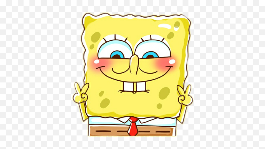 Cute Colorsplash Sticker - Cute Aesthetic Spung Bob Emoji,Spongebob Squarepants Emotions