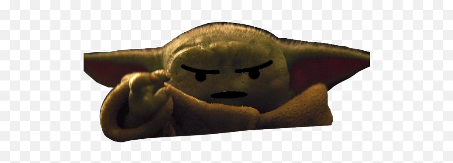 Angry Angery Yoda Babyyoda Sticker - Grogou From Mandalorian Emoji,Angery Emoji