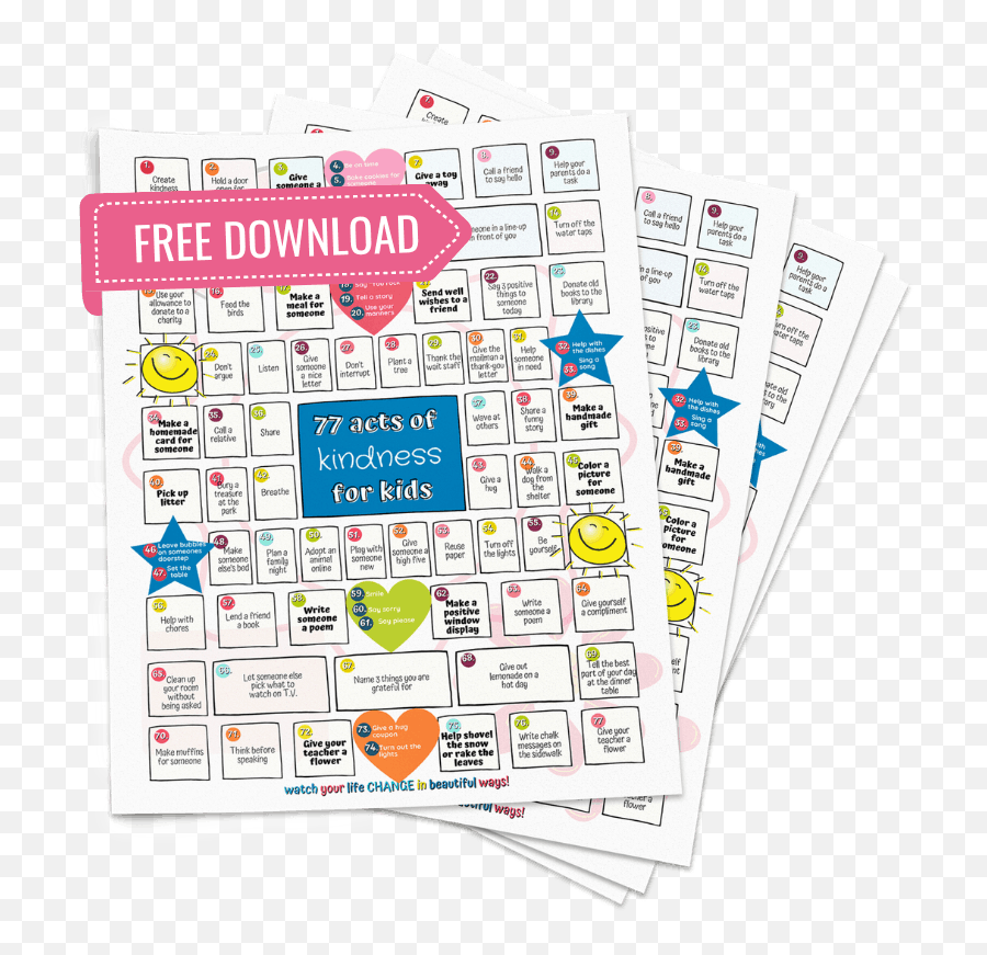 How To Teach Kindness To A Child - 6 Smart Ways U2022 Mindfulmazing Free A4 Papers Mockup Emoji,Emotions Rocks