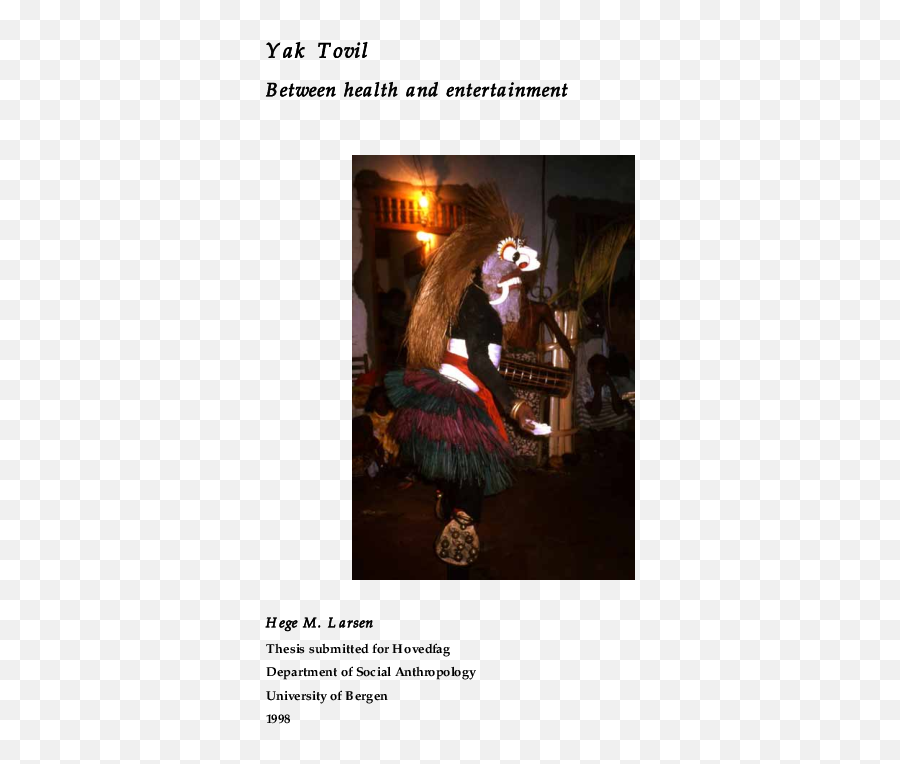 Pdf Yak Tovil Between Health And Entertainment Dr Hege - Photo Caption Emoji,Abstract Concept About Peole Emotion