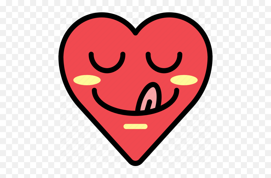 Emoji Emotion Heart Tasty Yummy Icon - Download On Iconfinder Tasty Png Icon,Yummy Emoji