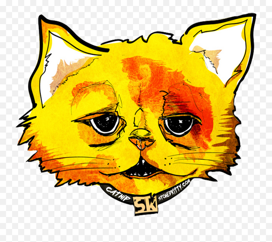 Stoned Kitty Catnip - Stoned Kitty Emoji,Granite Stone Emotions Cats