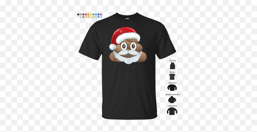 Poop Emojis Santa Christmas Art Poo - Eric Bugenhagen Shirt,Santa Face Emojis