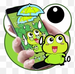 Tema De La Rana Ojo Grande - Mobile Phone Emoji,Como Subir A Google Play Una App De Cartoons Y Emojis