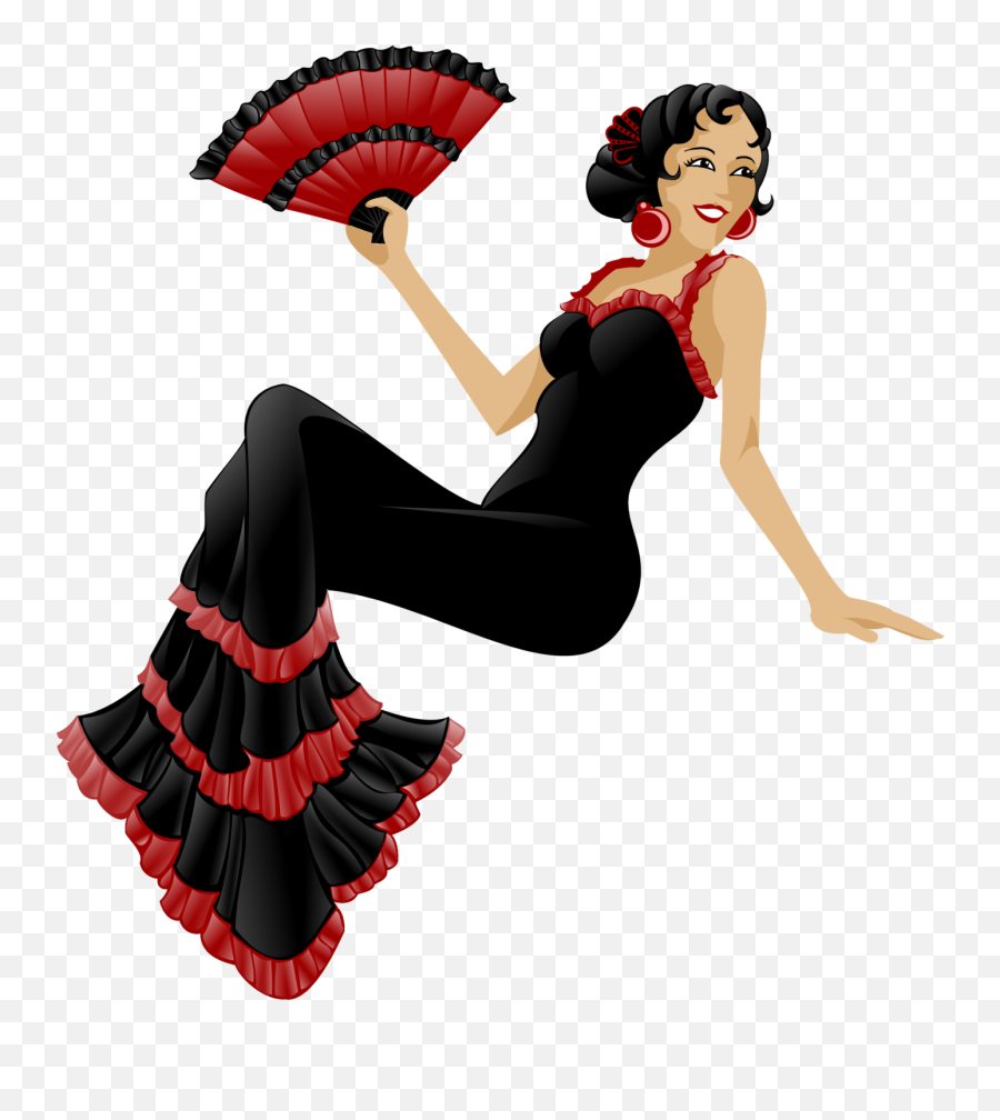 Flamenco Dancer Fridge Magnet - Clip Art Library Transparent Flamenco Dancer Png Emoji,Flamenco Dancer Emoji