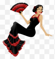 Flamenco Dancer Fridge Magnet - Clip Art Library Transparent Flamenco Dancer Png Emoji,Flamenco Dancer Emoji