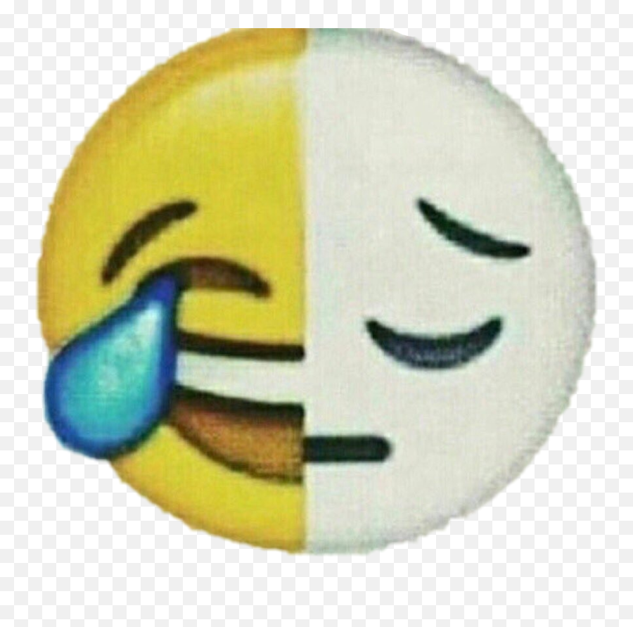 Emoji Sad Happy Depressed Sticker - Dp Hd Whatsapp Sad Emoji,Depressed Expression Emoticon