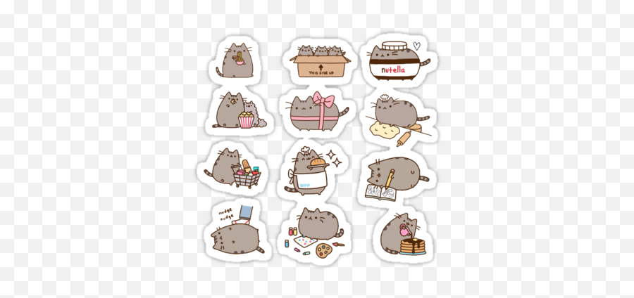 Pusheen Cat Sticker Pack 250 Pusheencatsdiy - Sticker Pusheen Emoji,Pusheen Emoji