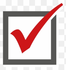 Vote Check Mark Png Clipart - Vote Check Mark Clip Art Emoji,Emoticon Vote Red X In Box
