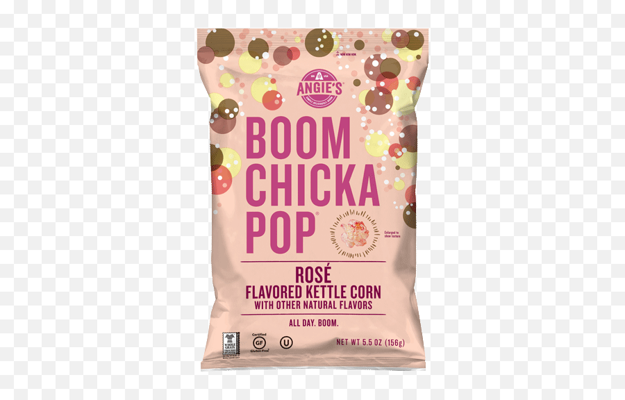 Rosé Flavored Fruity Kettle Corn Popcorn Angieu0027s - Boom Chicka Pop White Cheddar Popcorn Emoji,Popcorn Eating Twitter Emoticons