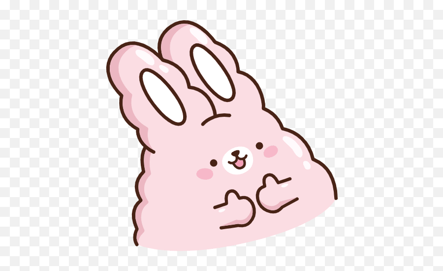 64win 58185 - Line Stickers Cute Bunny Emoji,Kanahei Rabbit Emoticon