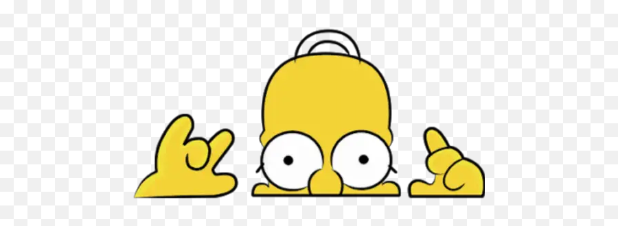 Homer Simpson Stickers For Whatsapp - Simpsons Emoji,Homer Simpson Emoticon