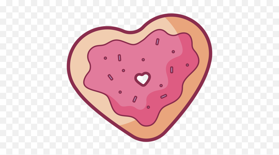 Vector Transparente Png Y Svg De Donut - Girly Emoji,Corazon Sin Relleno Emoticon Png