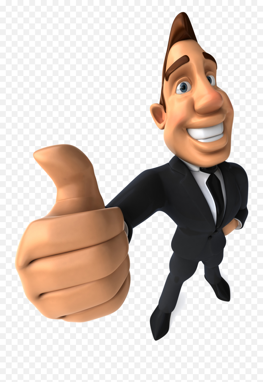 Thumbs Up - Cartoon Man Thumbs Up Png Emoji,Two Thumbs Down Emoticon