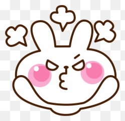 Rabbit Is Angry Clipart - Anger Emoji,Rabbit With Hearts Emojis