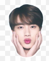 Bts Au - Jin Bts Face Png Emoji,Jimin Bts Emojis