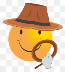 Smiley Indiana Jones Indy - Indiana Jones Emoji,Indiana Jones Emoji