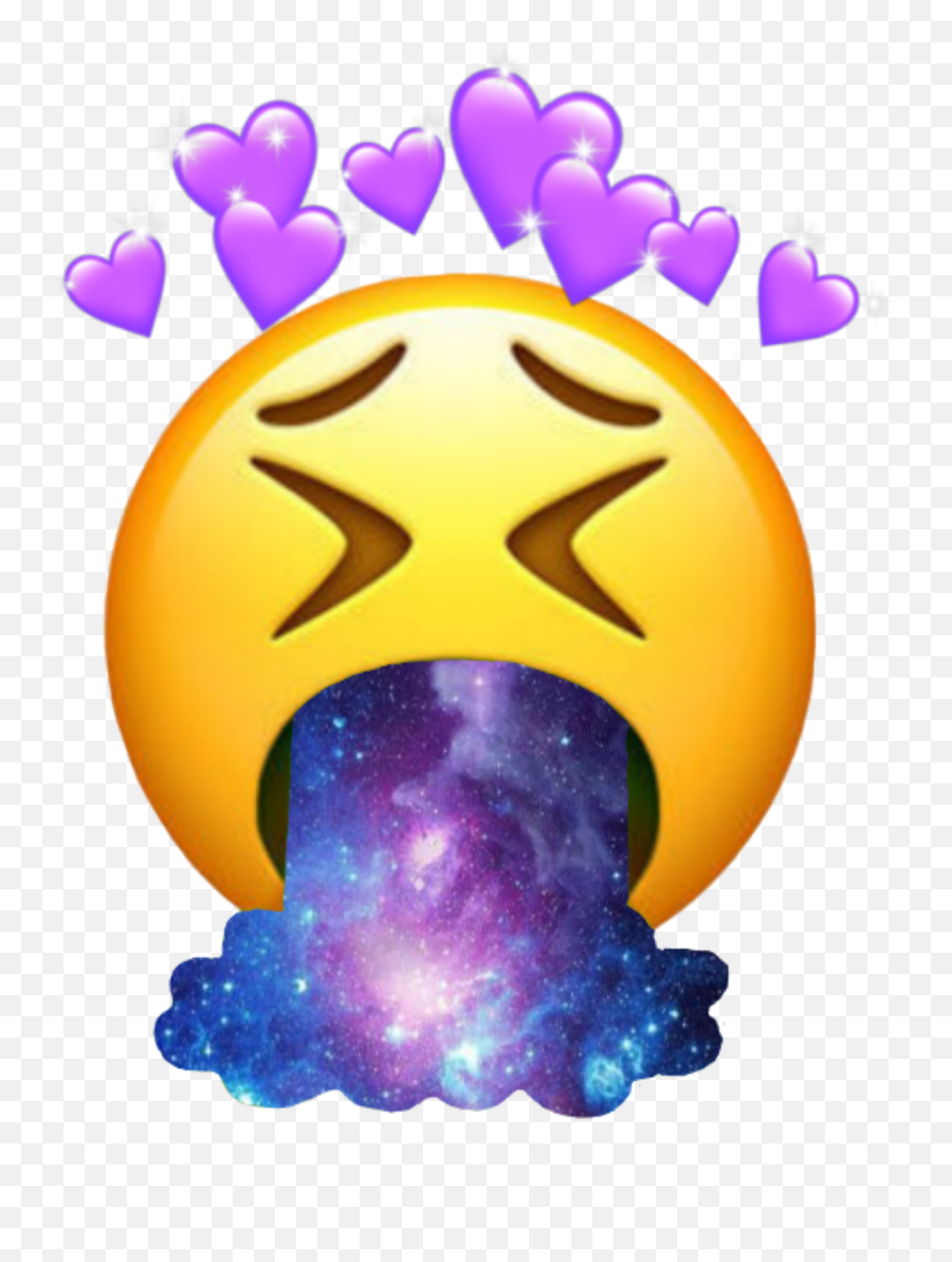 Galaxy Heart Emoji Iphone Sticker - Emoji Übergeben,Galaxy Emoji