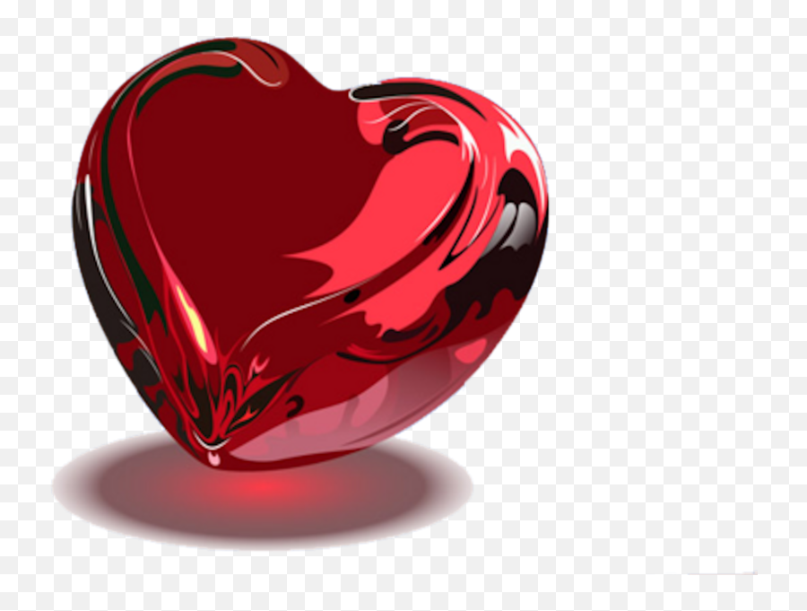 Shiny Red Heart - Valentine Day Dil Emoji,Shiny Heart Emoji