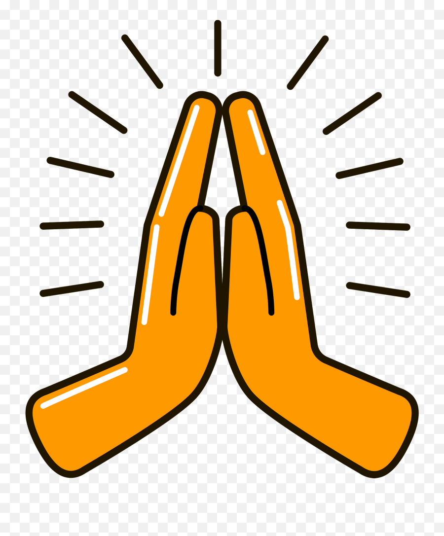 Namaste Clipart Free Download Transparent Png Creazilla - Dot Emoji,Prayer Hands Emoji
