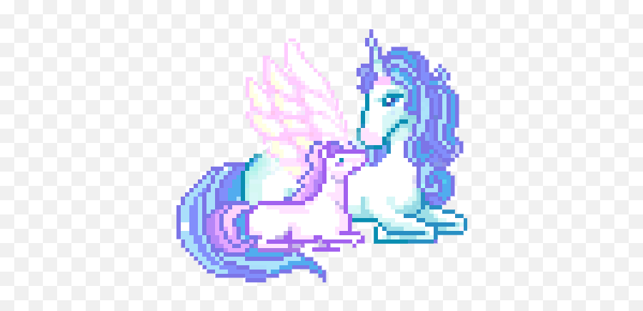 Kawaii Pixel Unicorn - Pastel Unicorn Pixel Art Transparent Emoji,Emoji Fuse Beads