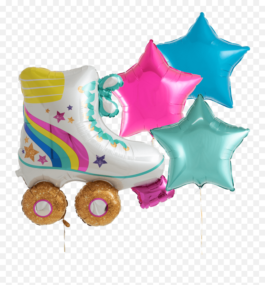 Roller Skate Helium Filled Balloon - Girly Emoji,Emotion Floating Roller