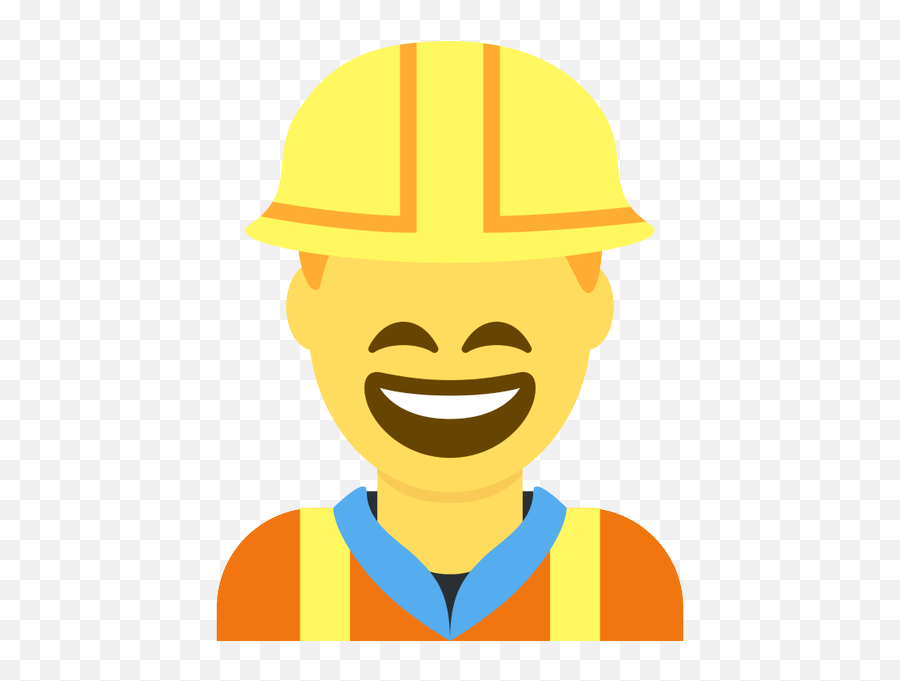 Emoji Face Mashup Bot On Twitter Construction Worker - Workwear,Face Hat Emoji