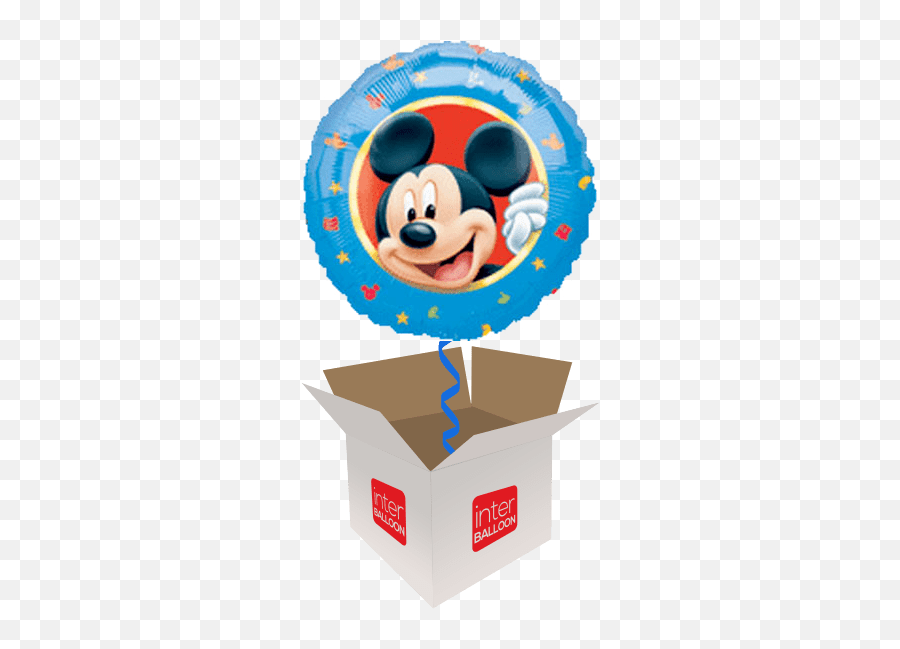 Disney Helium Balloons Delivered In The Uk By Interballoon - Round Mickey Mouse Foil Balloon Emoji,Mickey Mouse Head Emoji