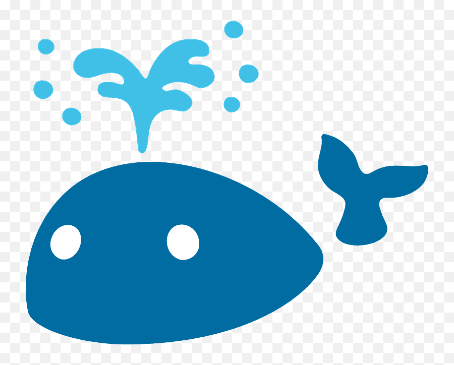 Spouting Whale Id 8698 Emojicouk - Android Whale Emoji,Crab Emoji Meme