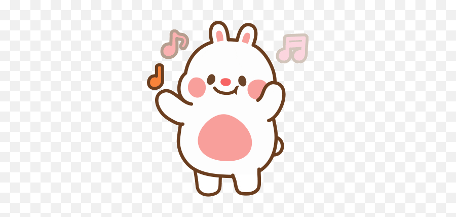 Dance Dancing Sticker - Transparent Cute Rabbit Gif Emoji,Dancing Rabbit Emoticon