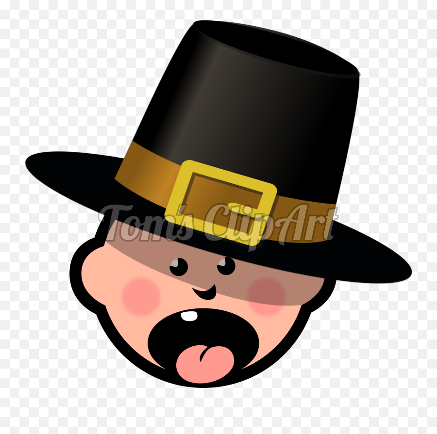 Transparent Pilgrim Clipart - Costume Hat Emoji,Pilgrim Hat Emoji