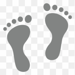 Footprints - Barefoot Clipart Emoji,Foot Emoji