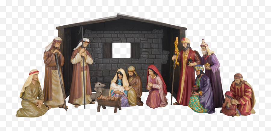 12 - Christmas Nativity Set Emoji,Manger Other Emotion