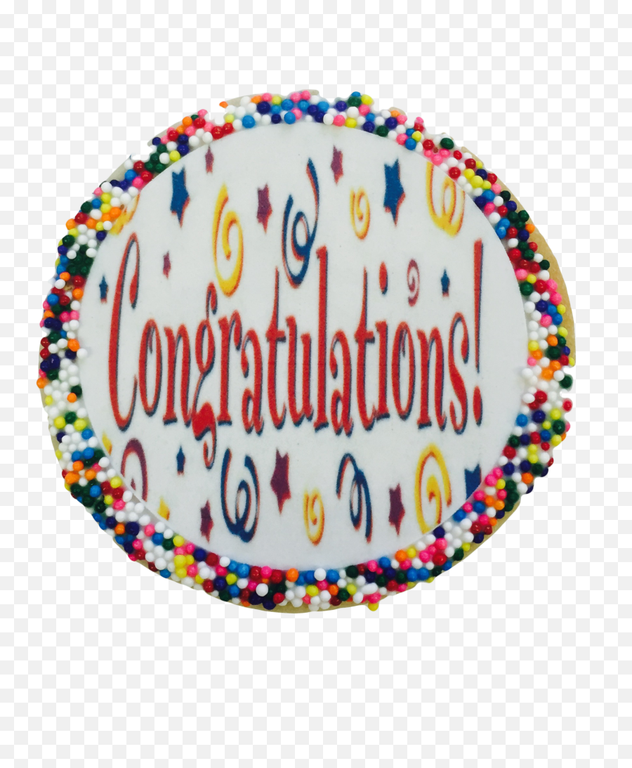 Congratulations Sugar Cookies With Nonpareils - Dot Emoji,Ongratulations Emoji