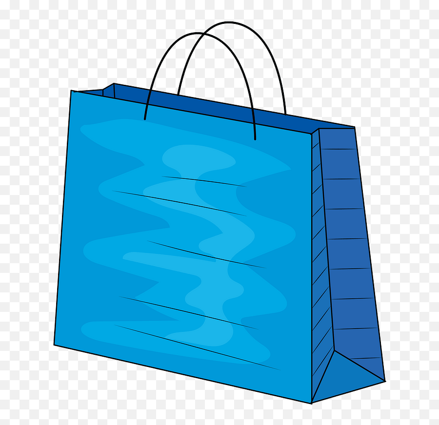 Blue Shopping Bag Clipart - Bag Clipart Emoji,Shopping Bags Emoji