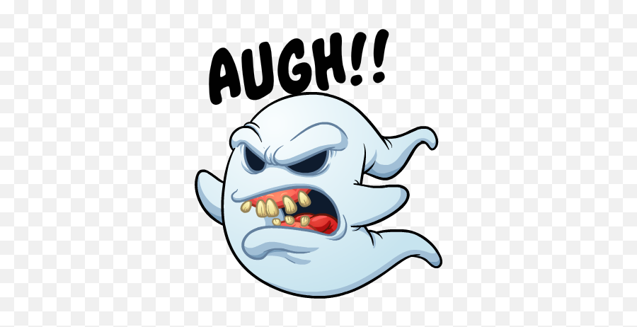 Ghost Stickers By Cartoon Smart - Fantasma Do Mal Desenho Emoji,Emoticon For Augh!