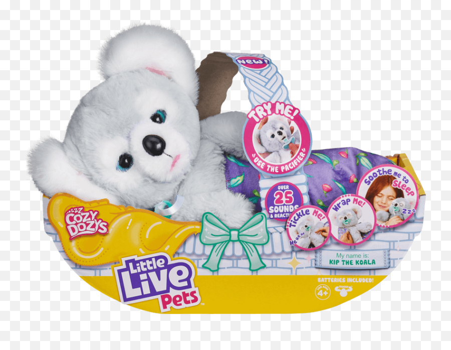 Little Live Pets Cozy Dozys Series 2 Single Pack Koala - Little Live Pets Koala Emoji,The Plush Emoji Movie