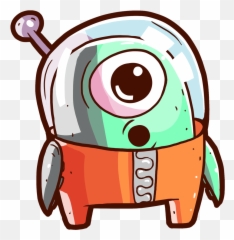 Stickers - Alien Png Transparent Cartoon Emoji,Camfrog Type Emoticons