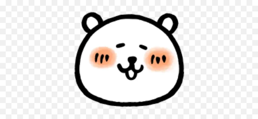 W Bear Emoji Whatsapp Stickers - Teddy Fresh Black And White,Bear Emoji