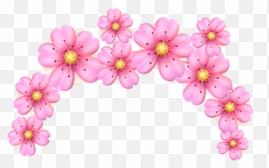 Download Pink Flower Crown Emoji - Pink Flower Emoji Crown Transparent,Pink Flower Emoji