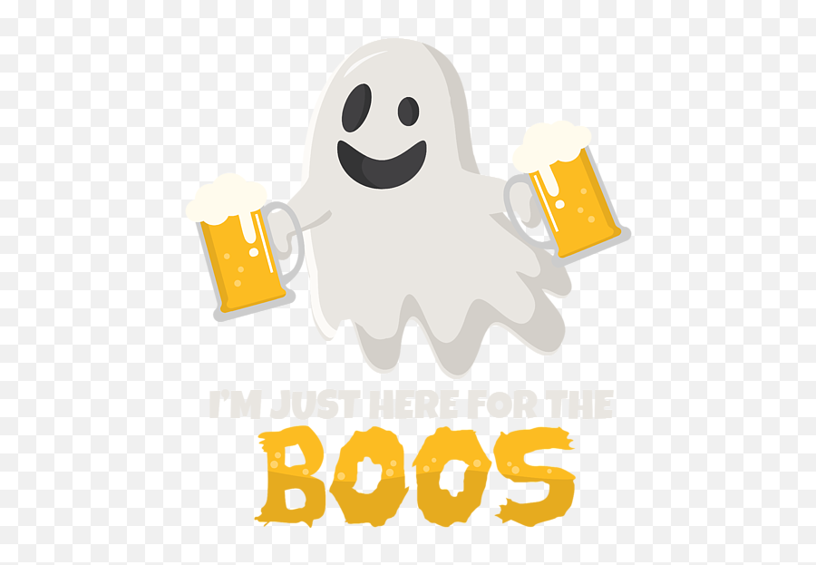 Here For The Boos Drinking Beer Halloween Ghost Iphone 12 Emoji,Snapchat Emojis Png Beer