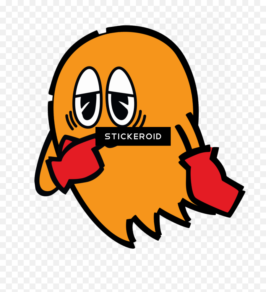 Pac Man Clyde - Pacman Clipart Full Size Clipart Draw Pac Man Inky Blinky Pinky Clyde Emoji,Pacman Emoticon Png