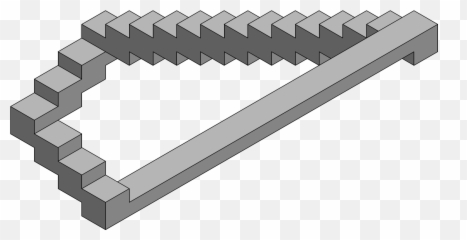 Stairs Illusion Clipart - Optical Illusion Staircase Emoji,Find The Emoji Opticall Ilusion