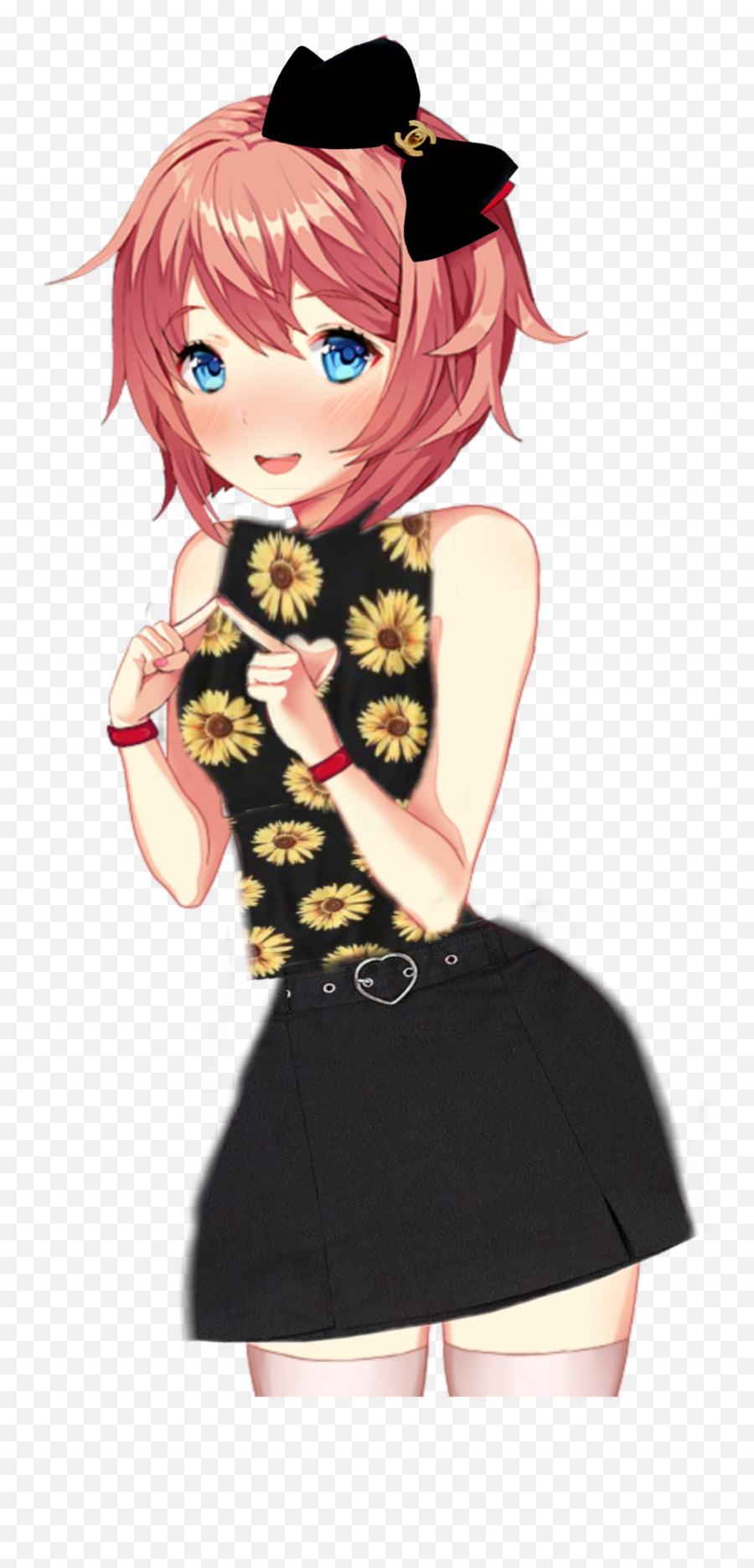 Sayori Sayonara Ddlc Sticker Emoji,Doki Doki Literature Club Emojis