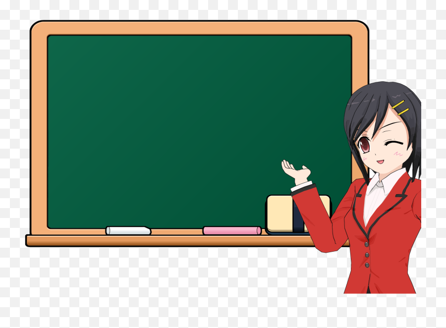 Qst - Quests Clipart Blackboard With Teacher Emoji,Emotion E58