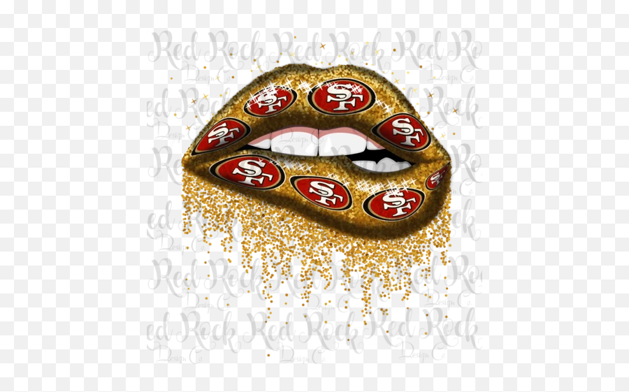 San Francisco 49ers - San Francisco 49ers Lips Emoji,49ers Emoji We Got These