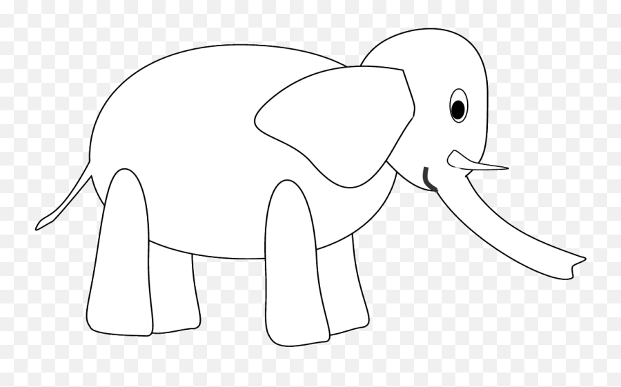 Elephant Outline Coloring Pages Elephant Sketch To Color Emoji,Emoji Movie Eggplant Glasses