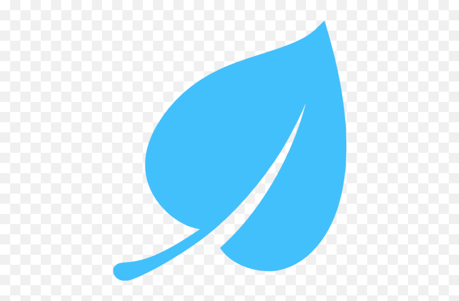 Caribbean Blue Leaf Icon - Clip Art Blue Leaf Emoji,Snowflake Sun Leaf Leaf Emoji