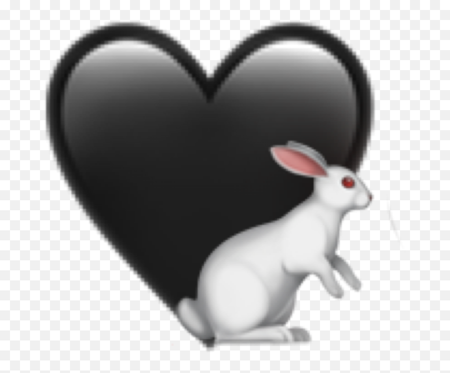 Black White Emoji Sticker - Girly,Bunny Emoji